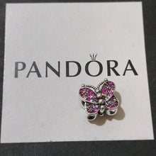 Load image into Gallery viewer, Pandora Sterling Silver Dazzling Pink Butterfly Charm 797882nccmx
