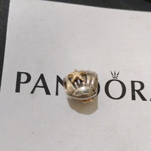 Load image into Gallery viewer, Pandora Sterling Silver + 14k Sea Shell Charm  790249
