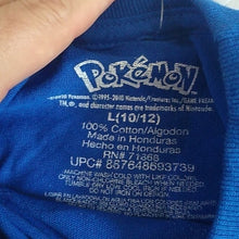 Load image into Gallery viewer, Boy's Pokemon Character T-shirt, Royal Blue XL 14/16
