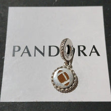 Load image into Gallery viewer, Pandora Sterling Silver Football Engraved Dangle Sports Charm Eng792018_5
