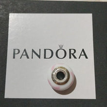 Load image into Gallery viewer, Pandora Sterling Silver Pink Ribbon Murano Glass Breast Cancer Awareness 790928
