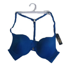 Load image into Gallery viewer, Tart Noir Collections  Blue Front-close T-back Bra, 36C
