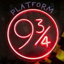 Load image into Gallery viewer, Wizarding World Harry Potter Platform 9 3/4 LED Neon Light
