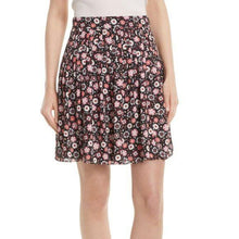 Load image into Gallery viewer, Kate Spade NY Mini Casa Flora Pleated Skirt, Black Size 0
