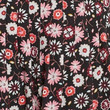 Load image into Gallery viewer, Kate Spade NY Mini Casa Flora Pleated Skirt, Black Size 0
