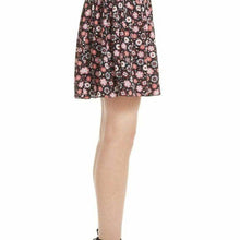 Load image into Gallery viewer, Kate Spade NY Mini Casa Flora Pleated Skirt, Black Size 0
