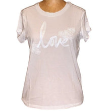Load image into Gallery viewer, Victoria's Secret Love Tee Sequins, White, Size Medium
