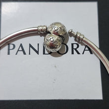 Load image into Gallery viewer, Pandora Sterling Silver Bangle Bracelet, Large 21 Cm 7.5&quot;
