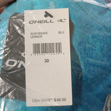 Load image into Gallery viewer, O'Neill Lennox Full Length Stripe Board Short, Blues, Size 30
