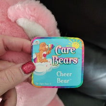 Load image into Gallery viewer, Vintage 2002 Cheer Bear Care Bear Cuddle Pillow Plush 28&quot; Pink Rainbow
