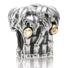 Load image into Gallery viewer, Pandora Palm Tree Charm w/ 14kt good Coconuts 790521 925 ALE

