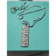 Load image into Gallery viewer, Sterling Silver Turtle Pendant Necklace 18" Chain

