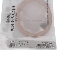 Load image into Gallery viewer, Coach Kissing C Hinged Bangle Bracelet, Rose Gold
