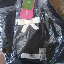 Load image into Gallery viewer, Grosgrain Bow Gloves TECH FRIENDLY Black Cream NWT

