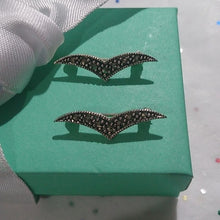 Load image into Gallery viewer, Sterling Silver Chevron Seagull Scatter Pins, set of 2
