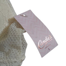 Load image into Gallery viewer, Candie's Longline Lace Push-Up Bra, Ivory, Small
