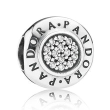 Load image into Gallery viewer, Pandora  Sterling Silver Pandora Signature Bead with Clear Zirconia - 791414cz
