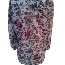 Load image into Gallery viewer, Chaps Women's Long Sleeved Watercolor Floral Blouse, Large
