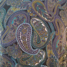 Load image into Gallery viewer, J.Jill Long Sleeve Paisley Top, Black/Turquoise/Olive/White, Size Large
