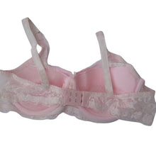 Load image into Gallery viewer, GYCL Ultrathin Underwire Push Up 3/4 Lace Bra, Pink, size Small 34B

