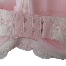Load image into Gallery viewer, GYCL Ultrathin Underwire Push Up 3/4 Lace Bra, Pink, size Small 34B
