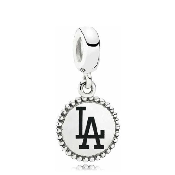 Pandora Los Angeles Dodgers MLB Logo Dangle 791169-G014