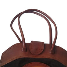 Load image into Gallery viewer, Vintage Tooled Leather + Suede Horse Horseshoe Purse Bag
