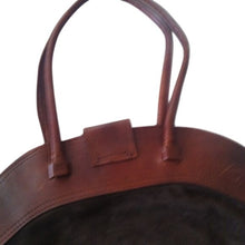 Load image into Gallery viewer, Vintage Tooled Leather + Suede Horse Horseshoe Purse Bag
