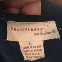 Load image into Gallery viewer, Beaches &amp; Boho Hand Dyed 2 Way Beach Swim Cover-up, size Large
