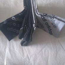 Load image into Gallery viewer, Adidas Aeroready Crew Socks, Size 6-12, Black/Grey, 3 pair
