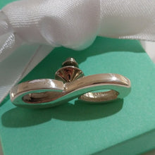 Load image into Gallery viewer, Sterling Silver 925 Infinity Eternity Tie Tack Pin Christian
