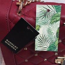 Load image into Gallery viewer, Badgely Mishka Crossbody Bag Purse with Studs, Wine
