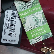 Load image into Gallery viewer, Badgely Mishka Crossbody Bag Purse with Studs, Wine
