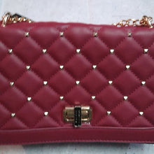 Load image into Gallery viewer, Badgely Mishka Crossbody Bag Purse with Studs, Wine
