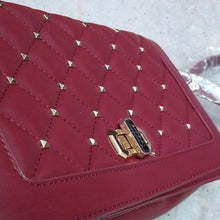 Load image into Gallery viewer, Badgely Mishka Crossbody Bag Purse with Studs, Wine
