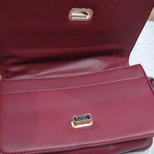 Load image into Gallery viewer, Badgely Mishka Crossbody Bag Purse with Studs, Wine
