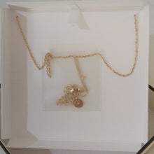 Load image into Gallery viewer, Rae Dunn BE Necklace 14kt Gold over Brass, 16&quot;+

