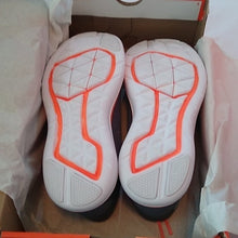 Load image into Gallery viewer, Nike Flex Running Athletic Shoes, 6Y, Dark Grey/White/Total Orange
