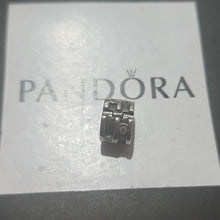 Load image into Gallery viewer, Pandora Sparkling Abstract Clear CZ Barrel Clip 925 ALE 790291cz
