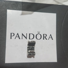 Load image into Gallery viewer, Pandora Sparkling Abstract Clear CZ Barrel Clip 925 ALE 790291cz
