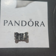 Load image into Gallery viewer, Pandora Sparkling Abstract Clear CZ Barrel Clip 925 ALE 790291cz
