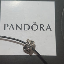Load image into Gallery viewer, Pandora Sparkling Abstract Clear CZ Barrel Clip 925 ALE 790291cz
