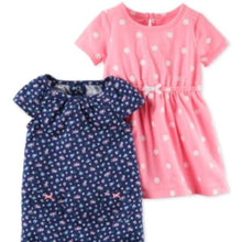 Load image into Gallery viewer, Carter's 2-Pc. Dot-Print Dress &amp; Floral-Print Romper Set, Newborn
