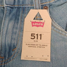 Load image into Gallery viewer, Levi's Big Boys 511 Slim Stretch Denim Blue Jeans, Dallas, 16 Regular 28x28
