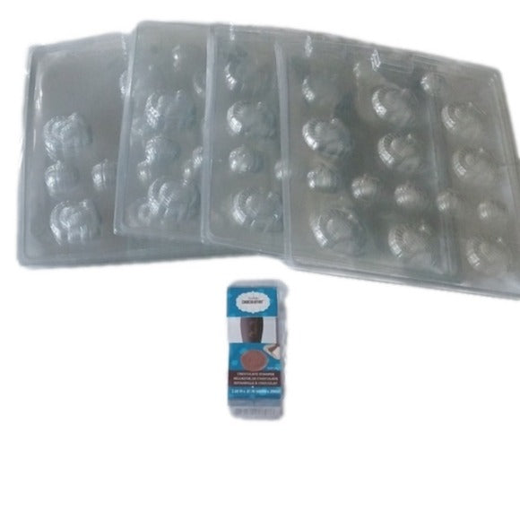Chocolate Molds Turkeys + Pumpkins & Eat Me Stamp, Set of 13 items