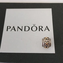 Load image into Gallery viewer, Pandora Retired Sterling Silver with 14K Gold Shoe Lace Bead - 790290
