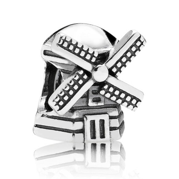 Pandora Retired Sterling Silver Windmill Charm - 791297