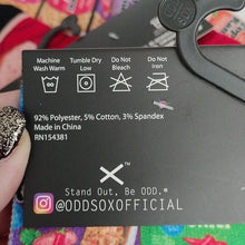 Load image into Gallery viewer, Odd Sox Nissin Top Ramen Crew Socks Fits Sizes 6-13, 2 different designs
