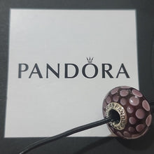 Load image into Gallery viewer, Pandora Retired Sterling Silver Large Murano Glass Exotic Purple Bead - 790901
