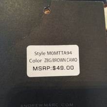 Load image into Gallery viewer, Women's Andrew Marc Camo Blouse, Wine/Peach/Off White, Size Medium NWT

